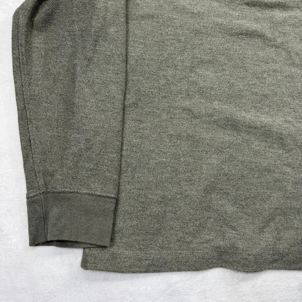 Eddie Bauer Mens XL Olive Green Henley Pullover Long Sleeve Pocket Sweater - Picture 9 of 14